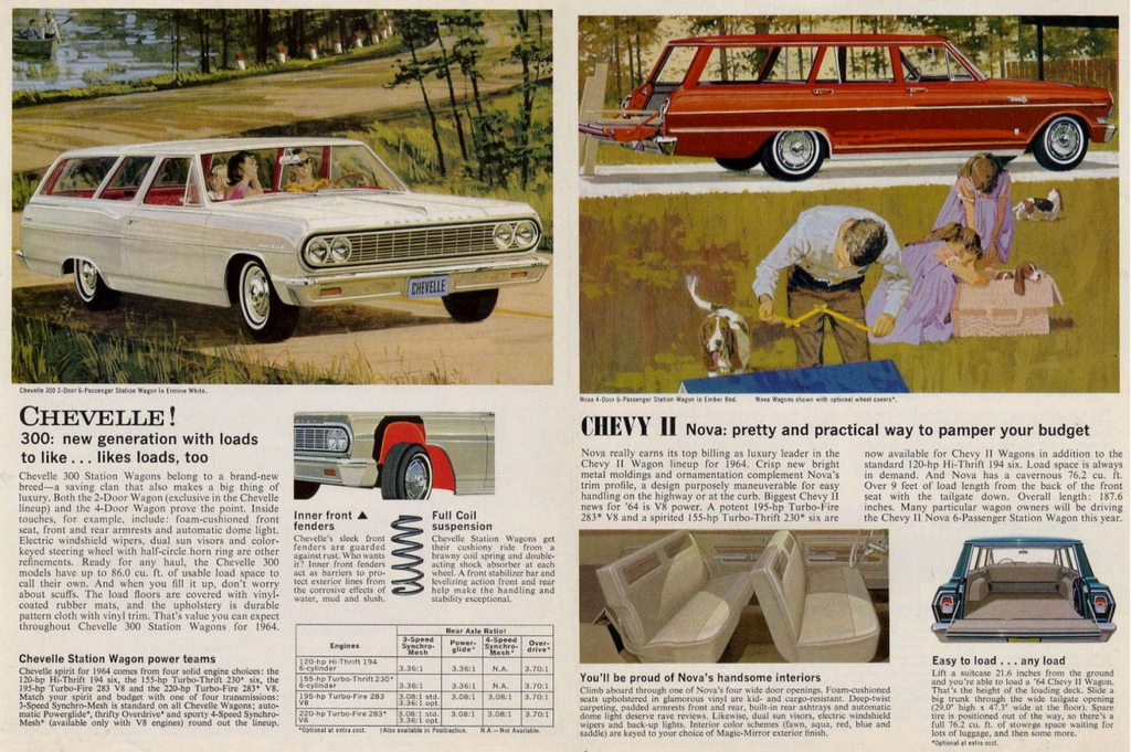 1964 Chevrolet Wagons Brochure Page 6